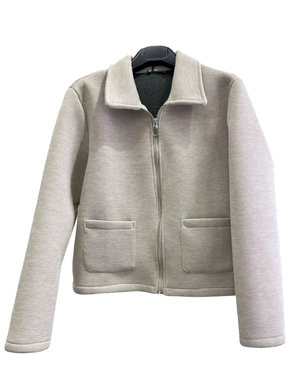 Großhändler LUISA FASHION - Jacke mit Reißverschluss und aufgesetzten Taschen