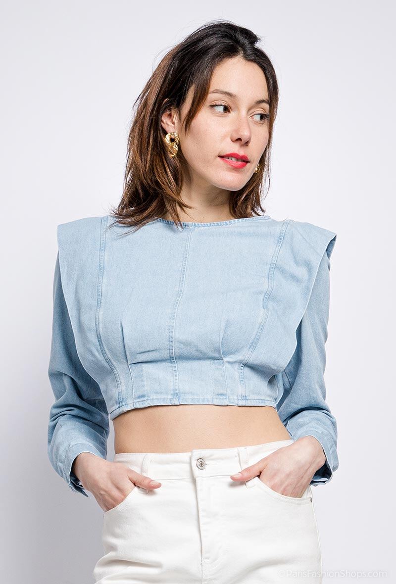 Grossiste Luizacco - Blouse en jean