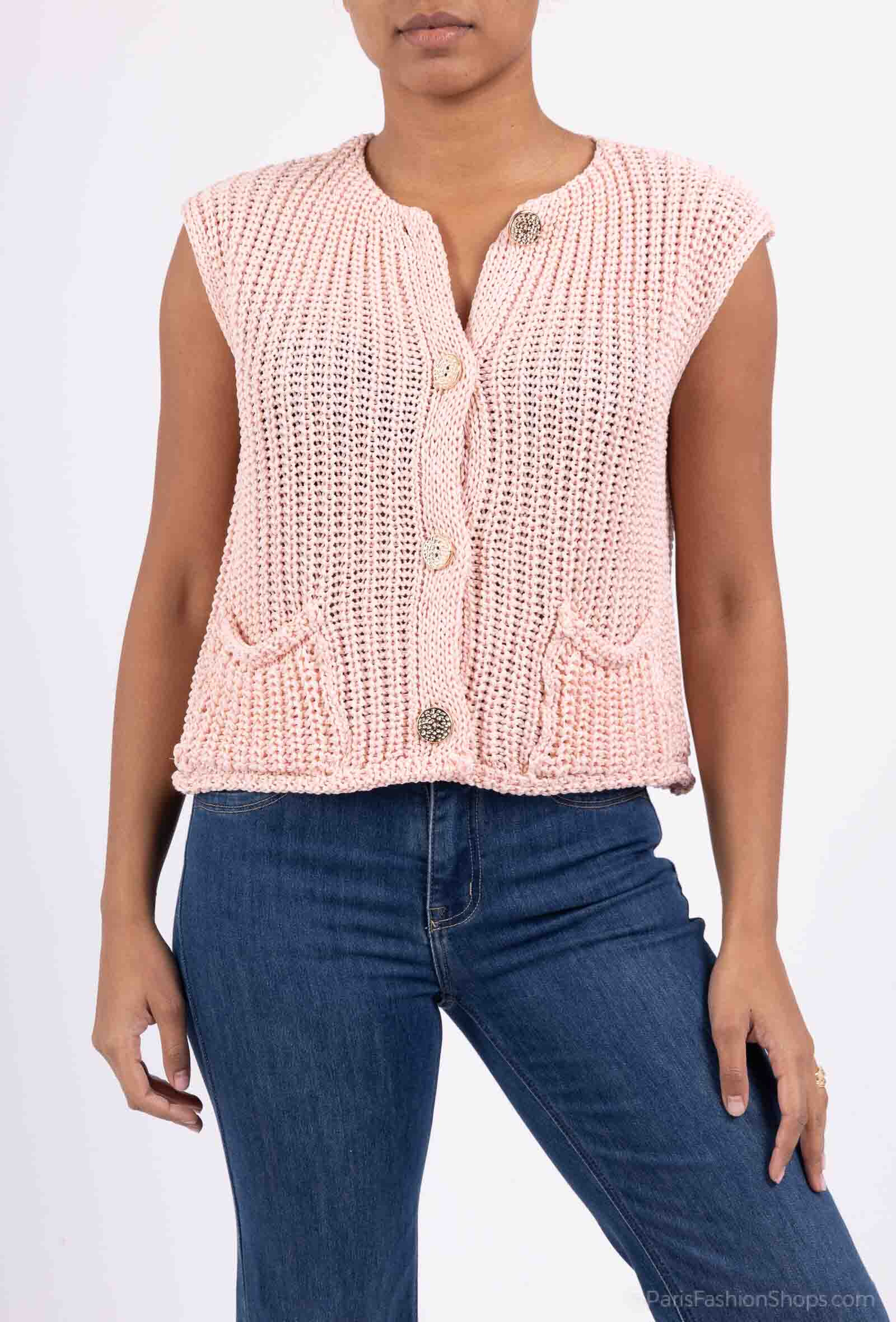 gilet maille tu 36-44
