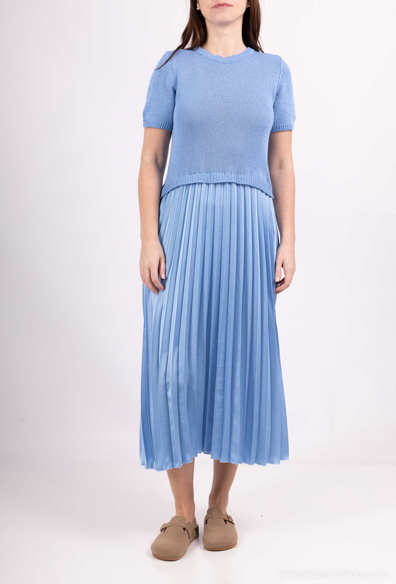 Grossiste Luizacco - Robe plissée  douce et fluide TU 36-48