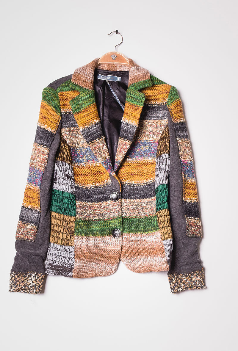 Grossiste Lulu H - Veste tricot 2 boutons