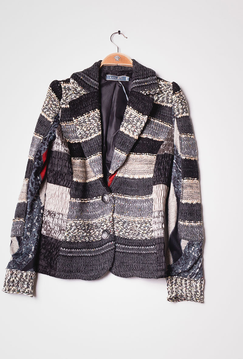 Grossiste Lulu H - Veste tricot 2 boutons