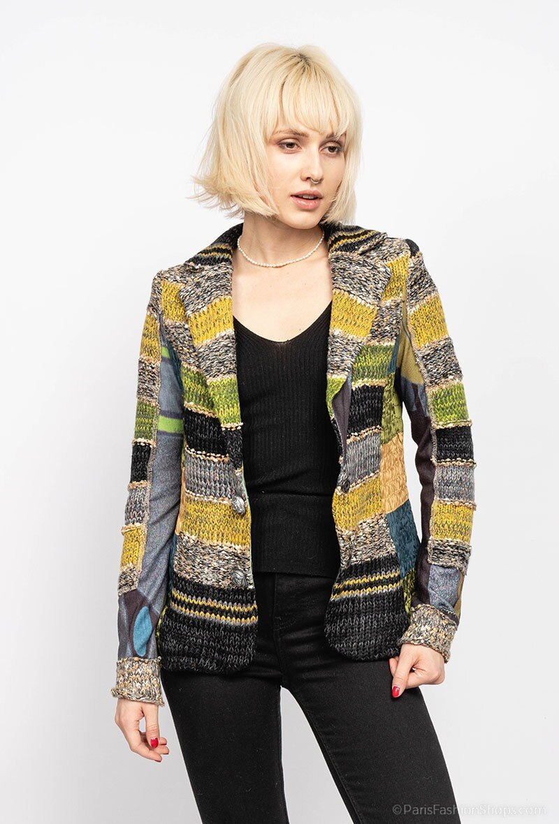 Grossiste Lulu H - Veste tricot 2 boutons
