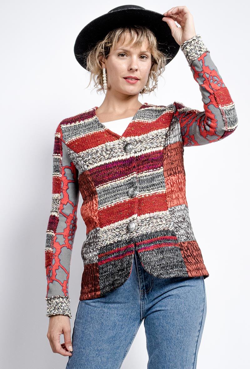 Grossiste Lulu H - Veste tricot 2 boutons