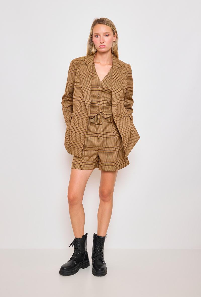 Großhändler Lulumary - Karierter Blazer
