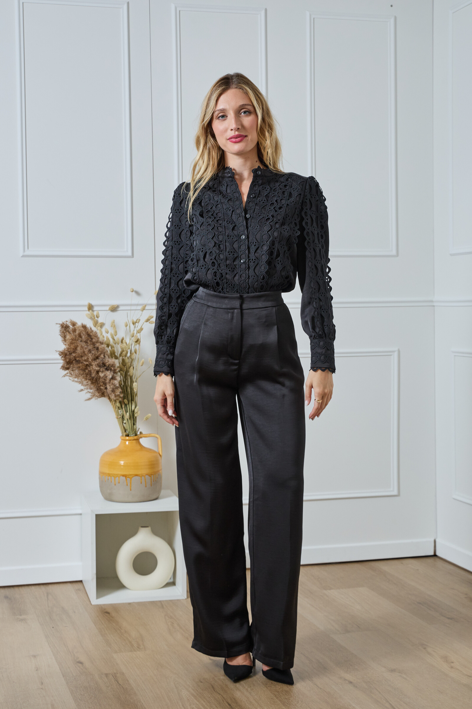 Großhändler Lulumary - Satin Fließende Hose