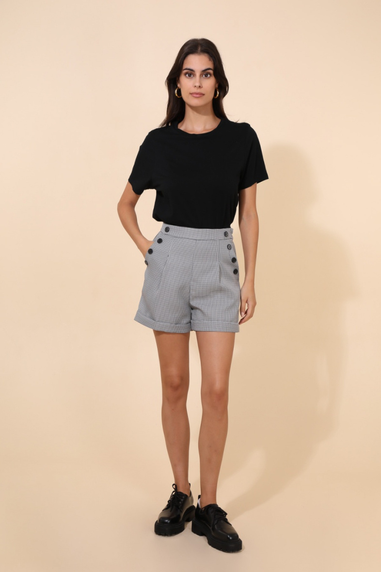 Großhändler Lulumary - Karierte Shorts