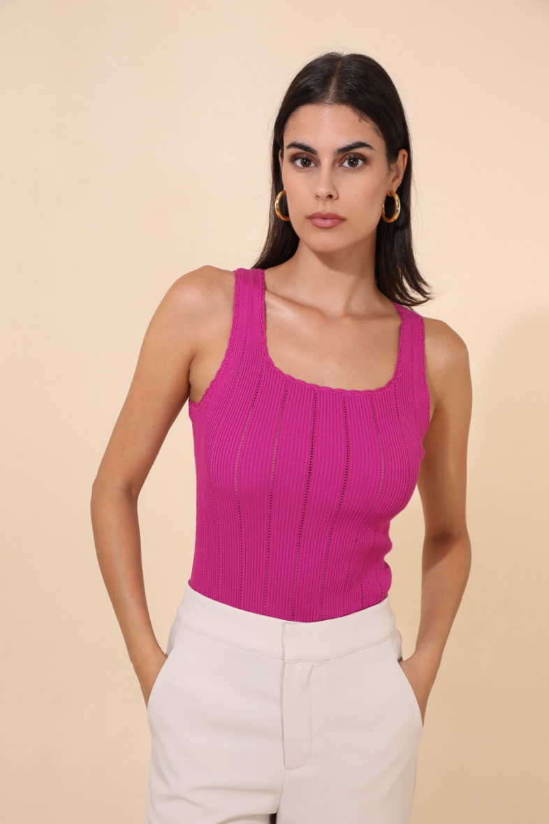 Grossiste Lulumary - Top en maille brodé