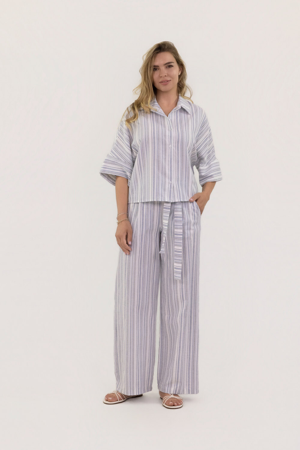 Wholesaler LUMA - Pinstripe short-sleeve shirt