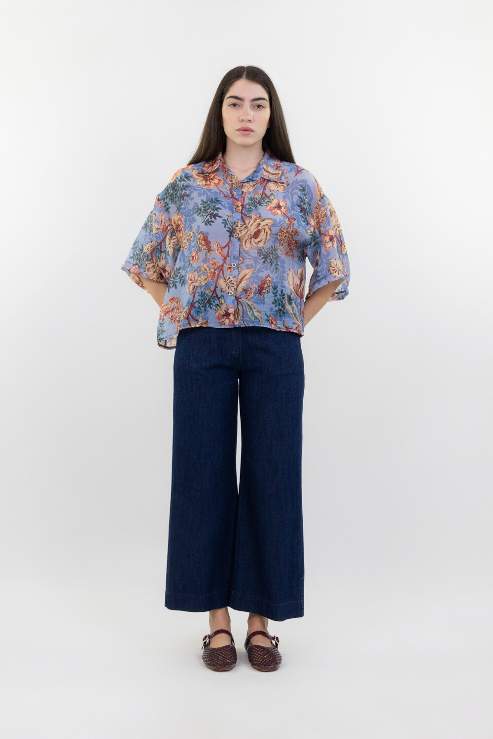 Wholesaler LUMA - Patterned blouse with three-quarter sleeves