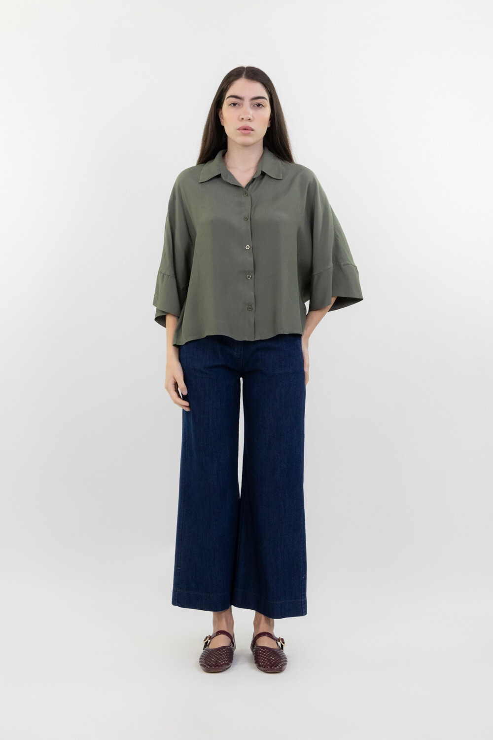Wholesaler LUMA - Loose three-quarter sleeve shirt