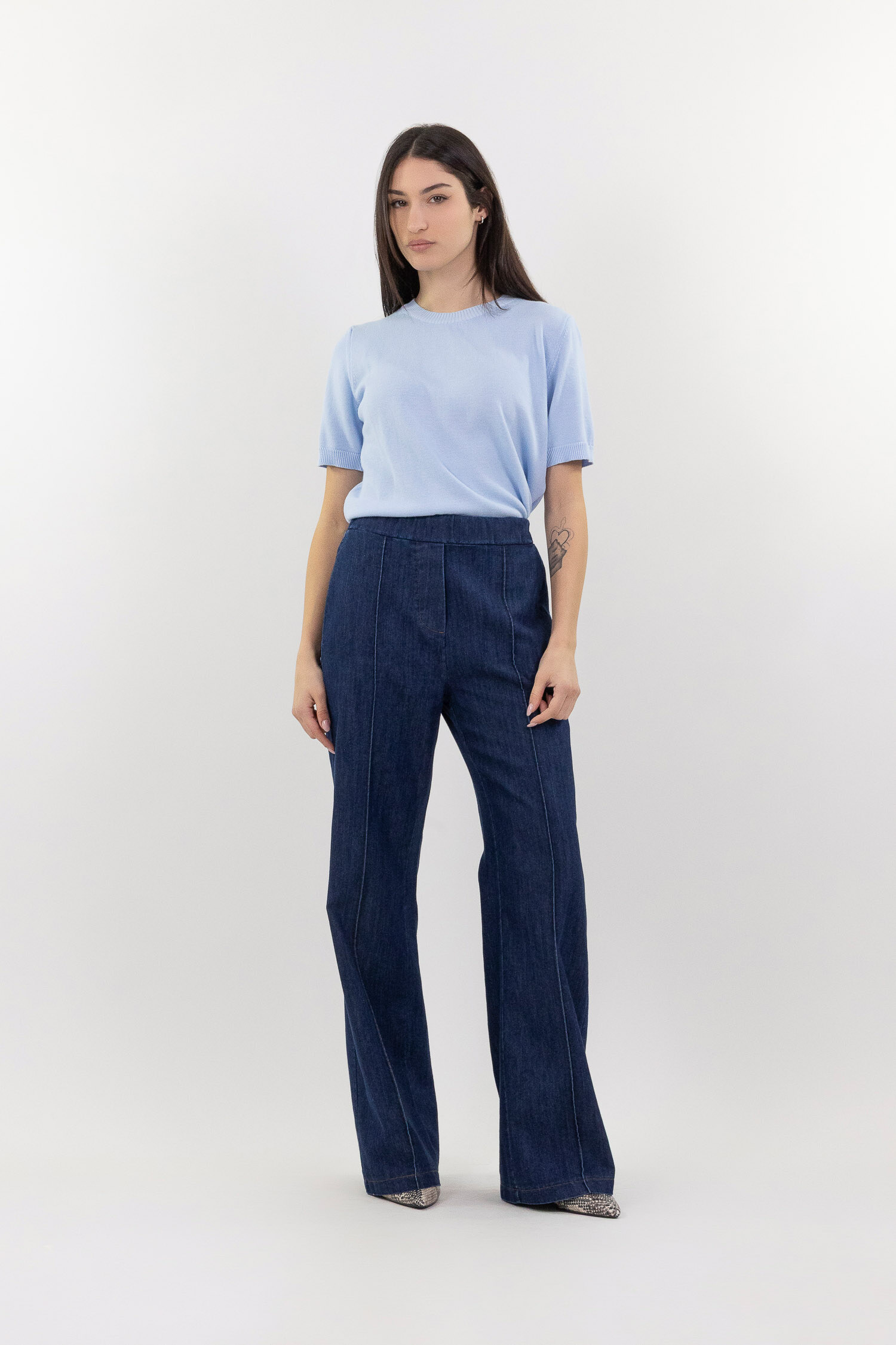 Grossiste LUMA - Jean palazzo en denim