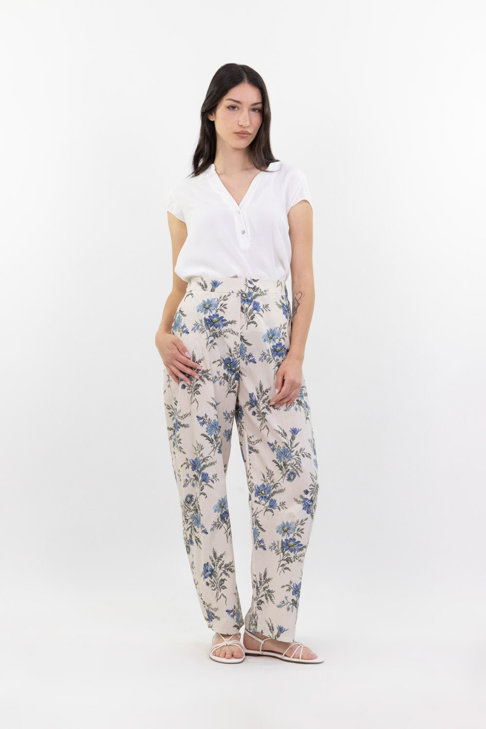 Mayorista LUMA - Pantalón estampado con cintura elástica