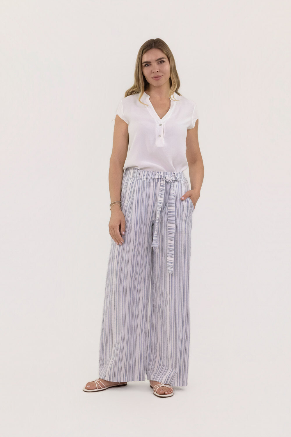Wholesaler LUMA - Striped pants with elastic waistband