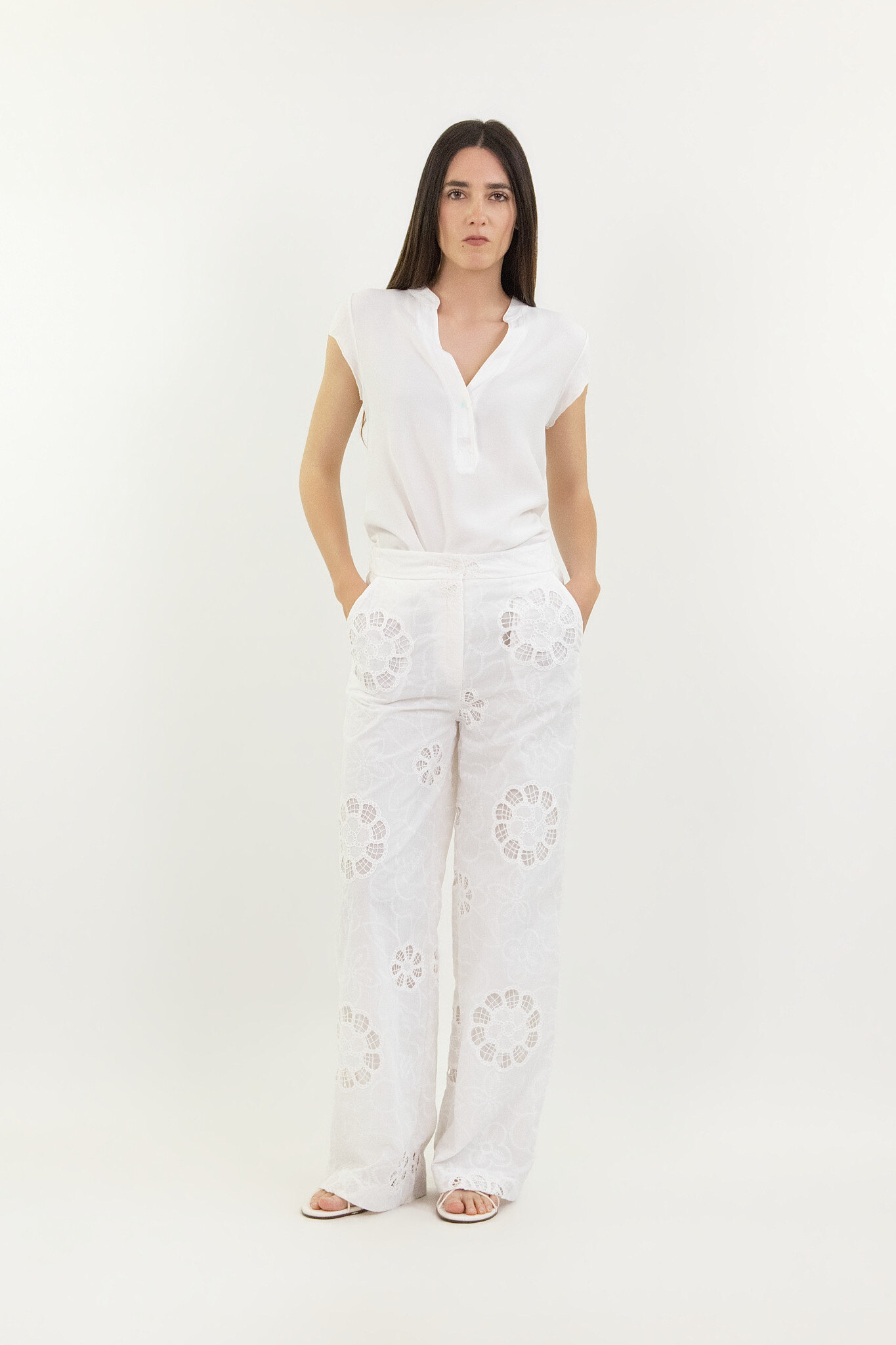 Wholesaler LUMA - Trousers with embroidery