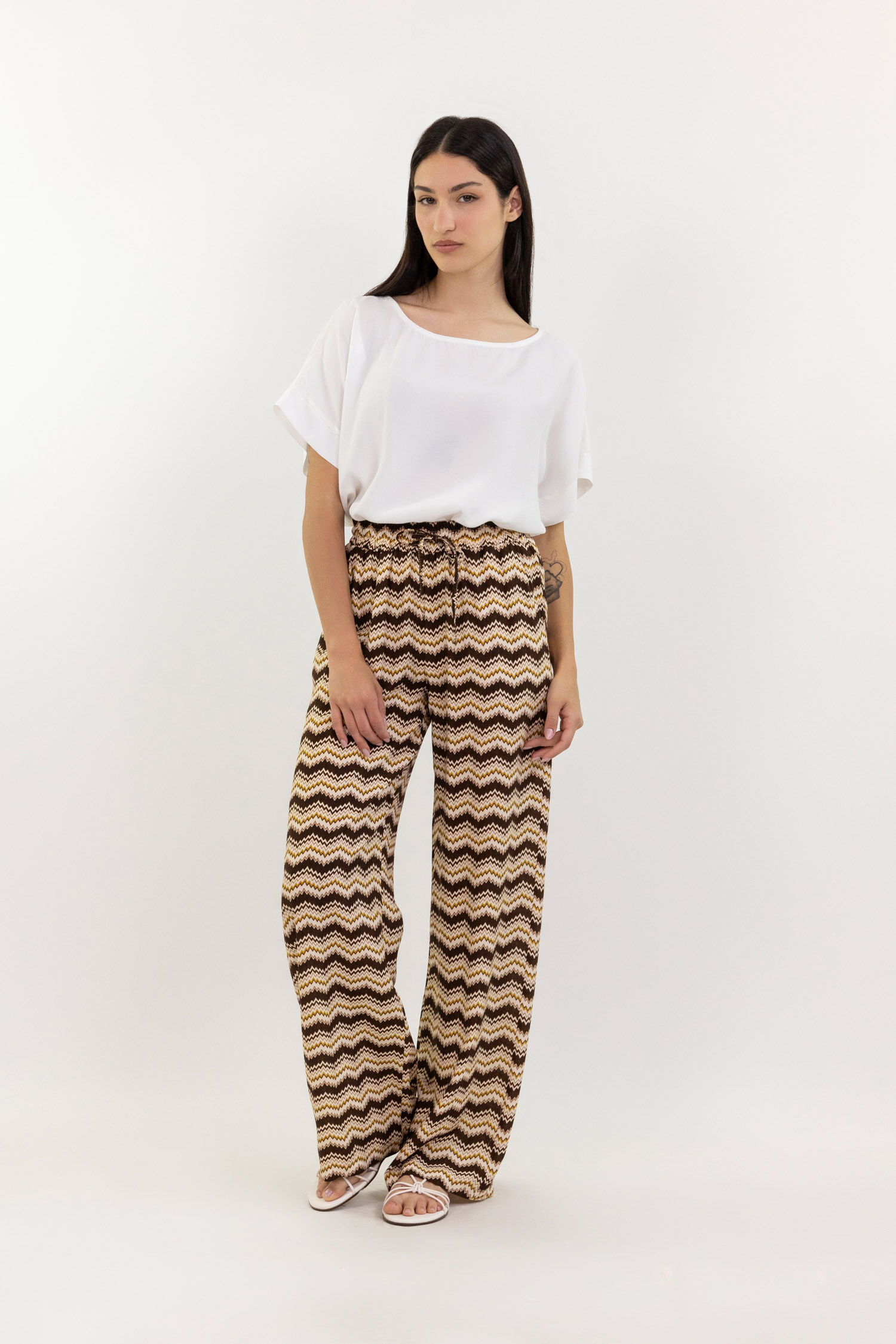 Wholesaler LUMA - Wide-leg patterned trousers