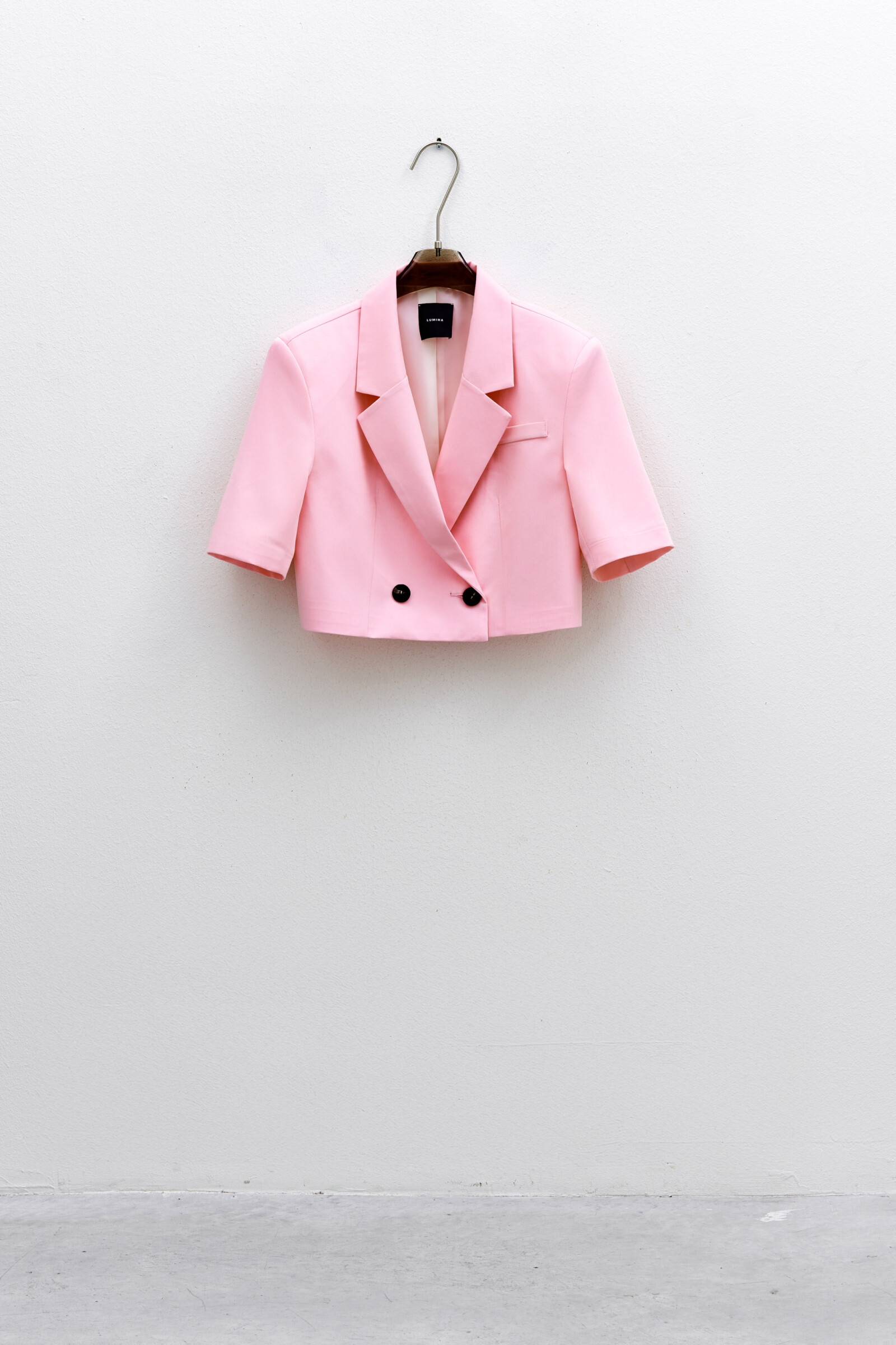 Mayorista LUMINA - Blazer con mangas cortas y collar a Revers
