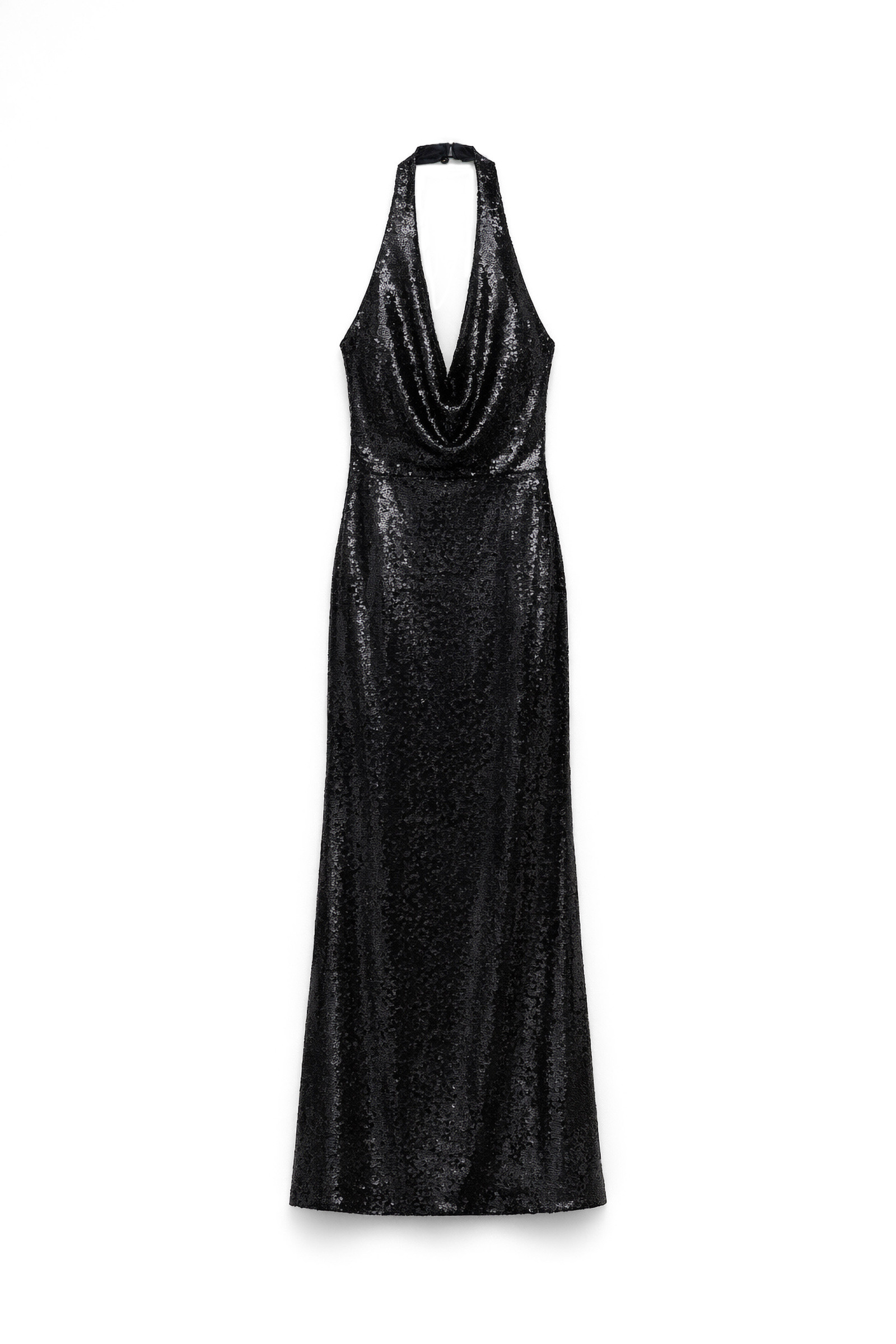 Wholesaler LUMINA - Long dress with mesh fabric and sequin embellishments