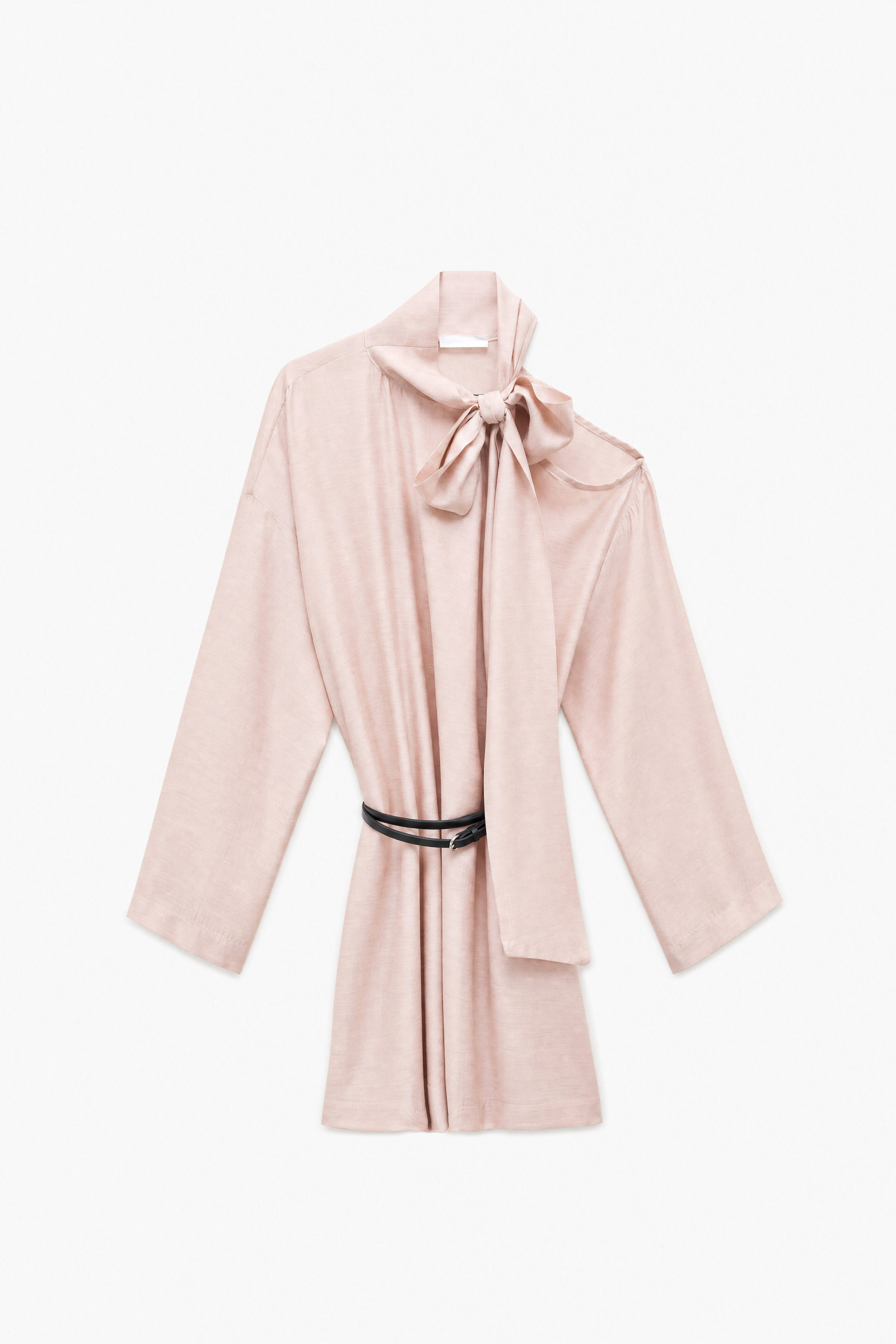 Grossiste LUMINA - Robe courte en mélange de viscose avec ceinture en similicuir