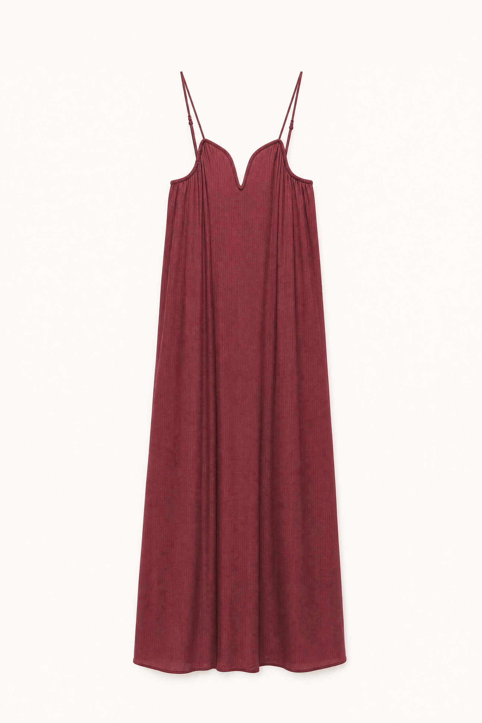Grossiste LUMINA - Robe longue en tissu à texture froissée