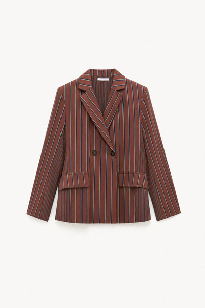 Großhändler LUMINA - Oversize-Blazer aus Viskose mit Streifenmuster Großhändler LUMINA - Oversize-Blazer aus Viskose mit Streifenmuster
