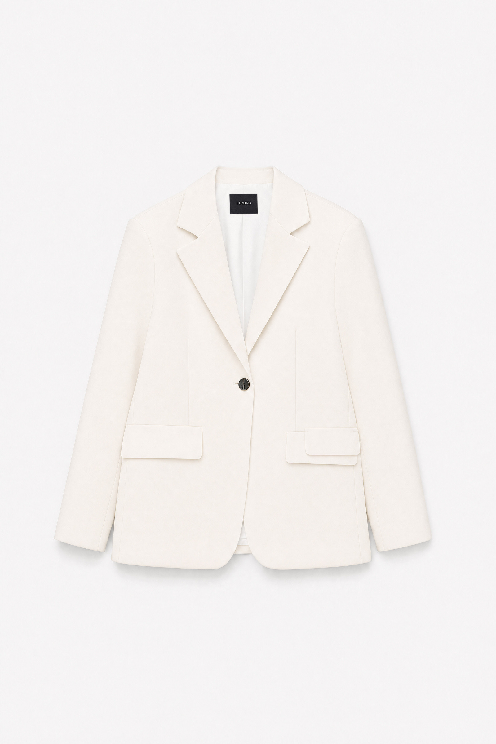 Grossista LUMINA - Blazer oversize con revers e spalle imbottite