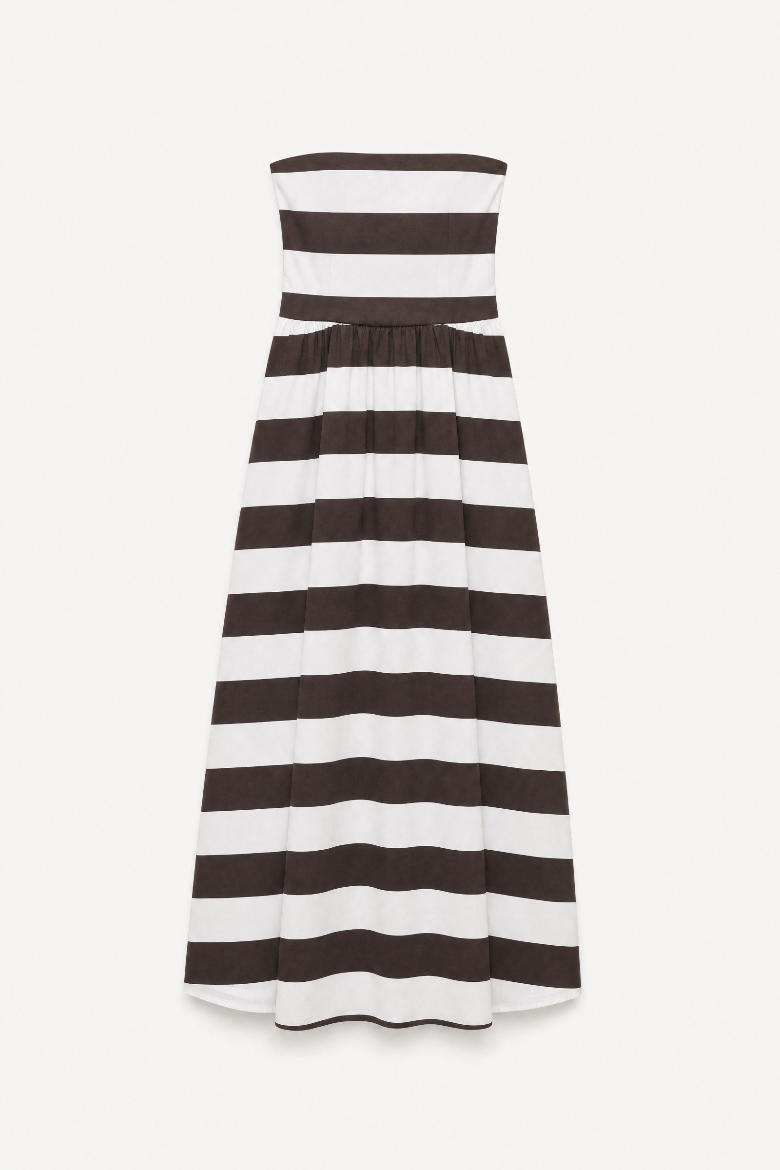 Wholesaler LUMINA - Long dress in stretch cotton with striped print