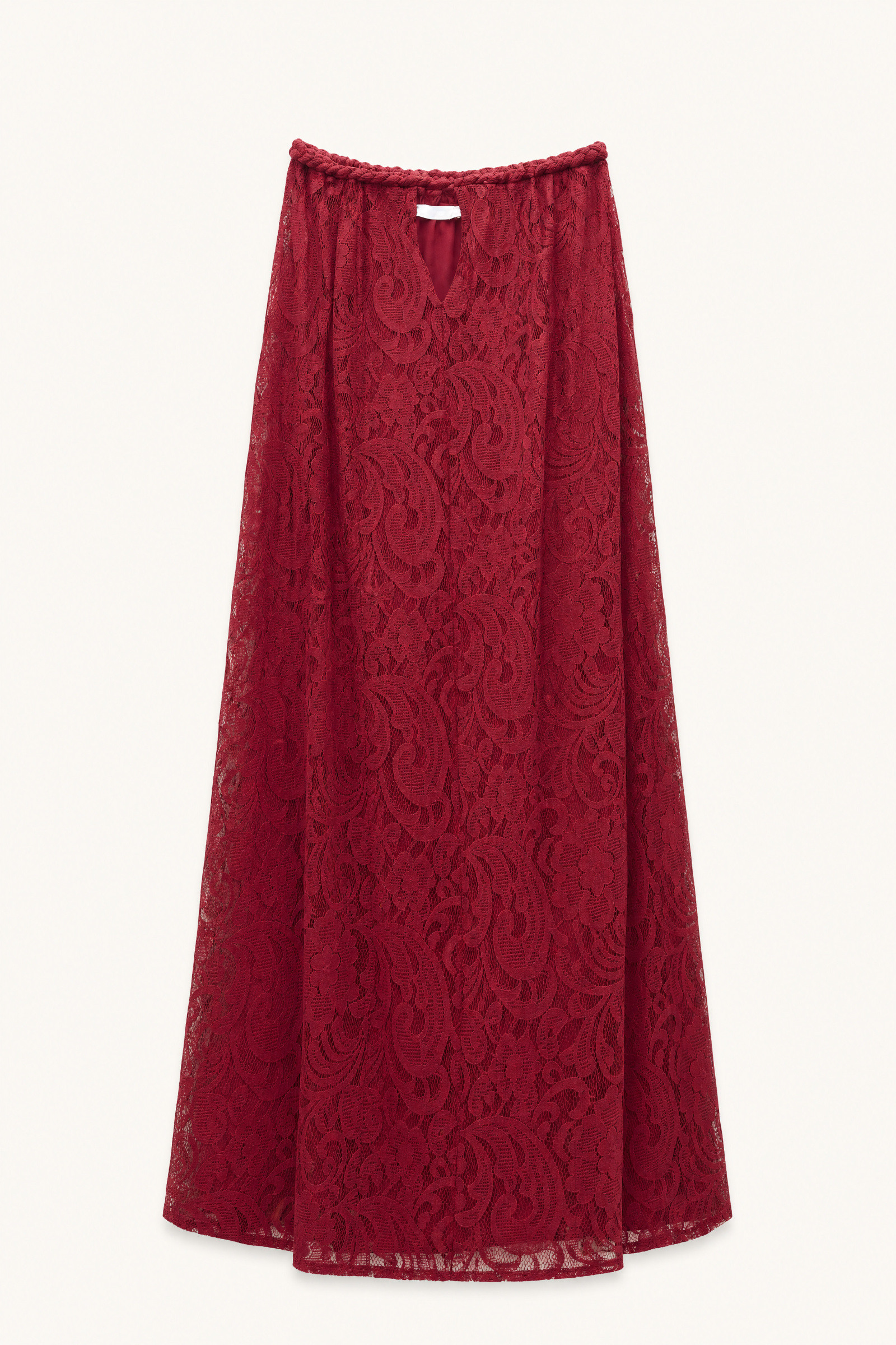 Grossiste LUMINA - Robe longue en dentelle brodée ajourée avec motif floral