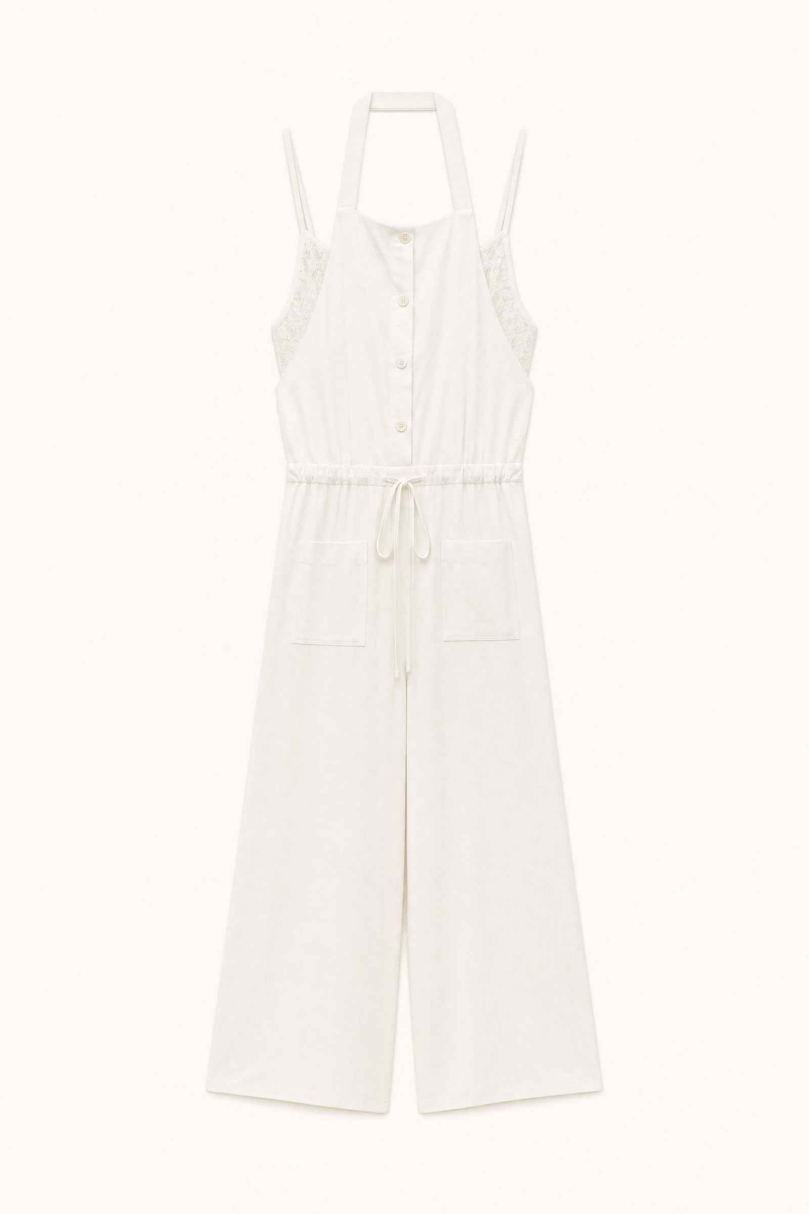 Wholesaler LUMINA - Jumpsuit in lightweight and cool linen blend fabric