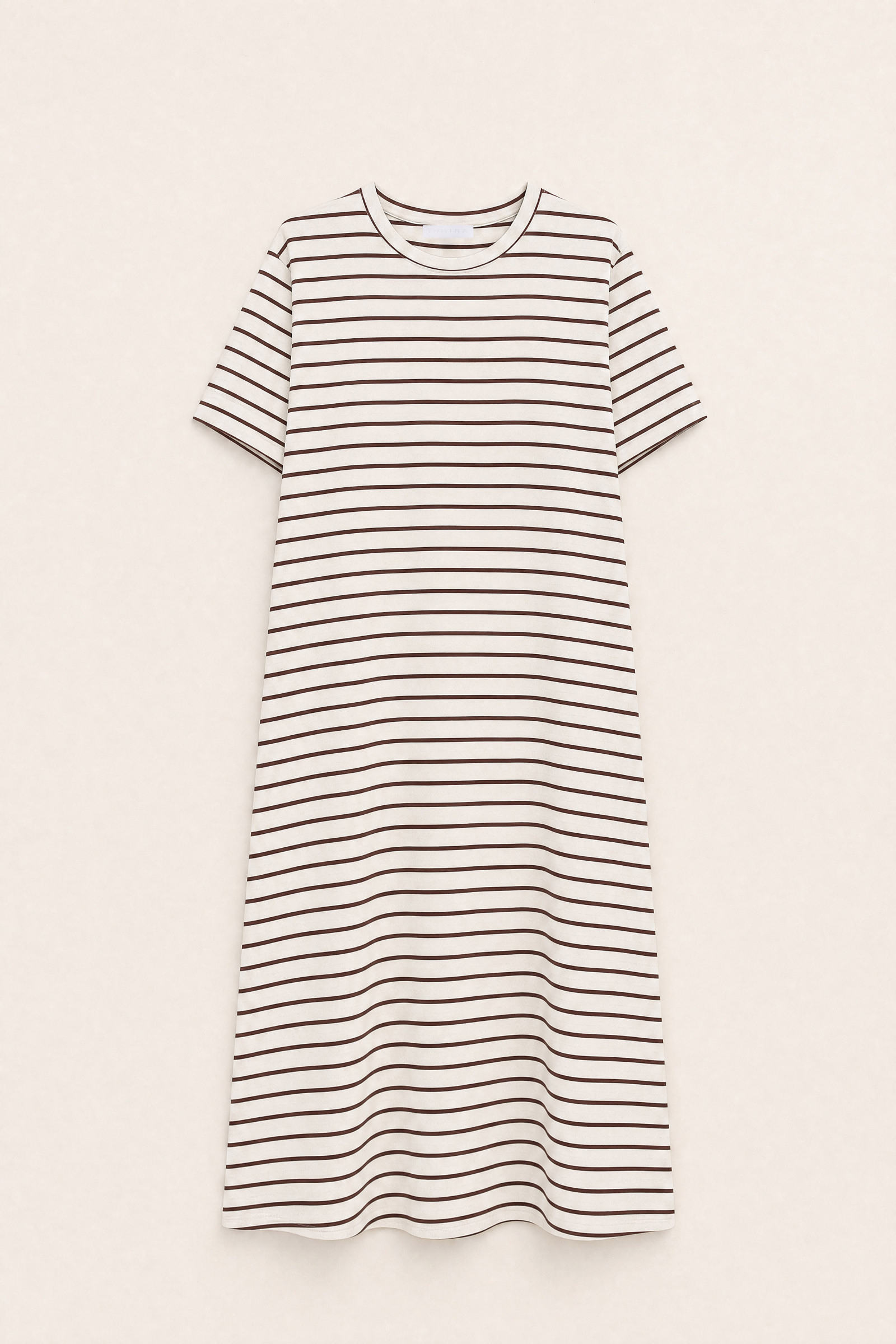 Grossiste LUMINA - Robe longue en coton avec motif à rayures