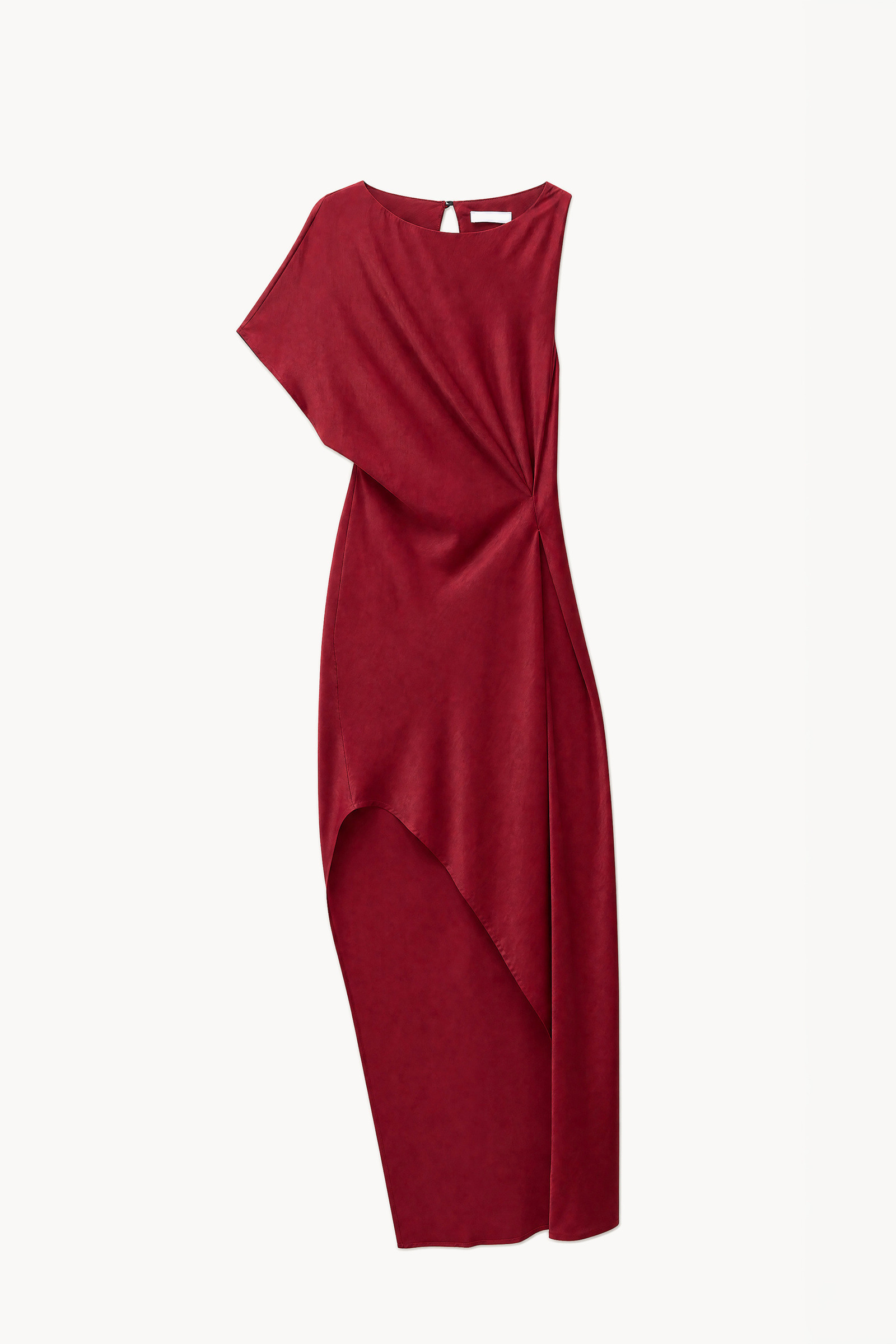 Wholesaler LUMINA - Long dress in fluid fabric with a glossy satin finish
