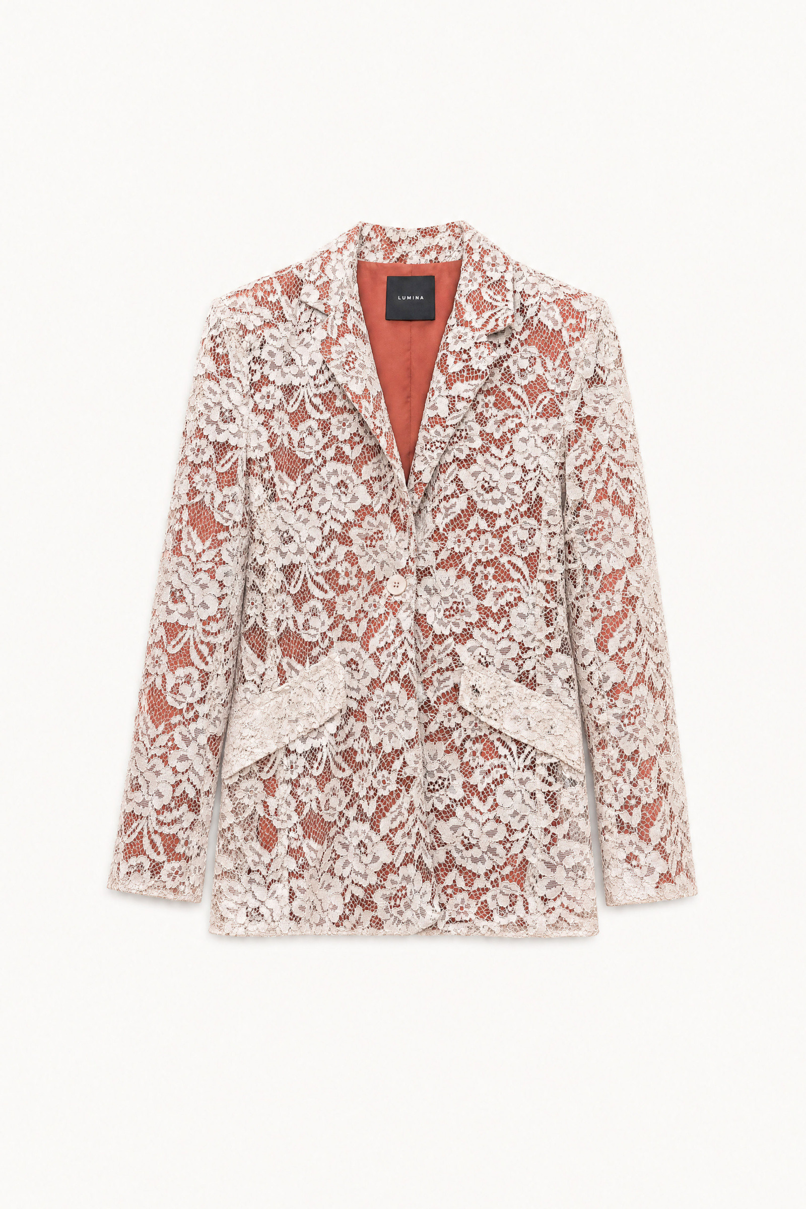 Grossista LUMINA - Blazer in pizzo con fantasia floreale