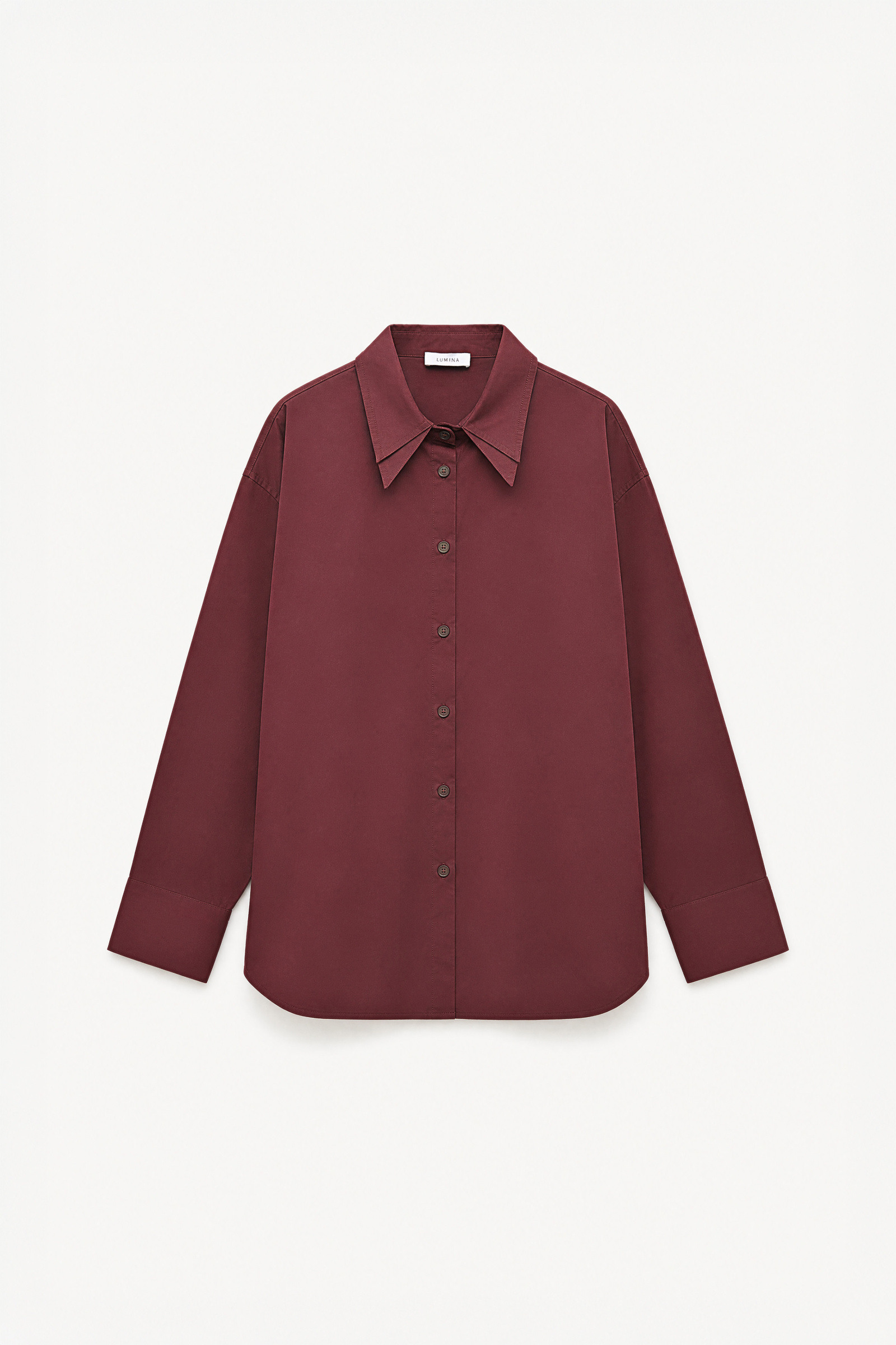 Wholesaler LUMINA - Cotton shirt with double pointed collar