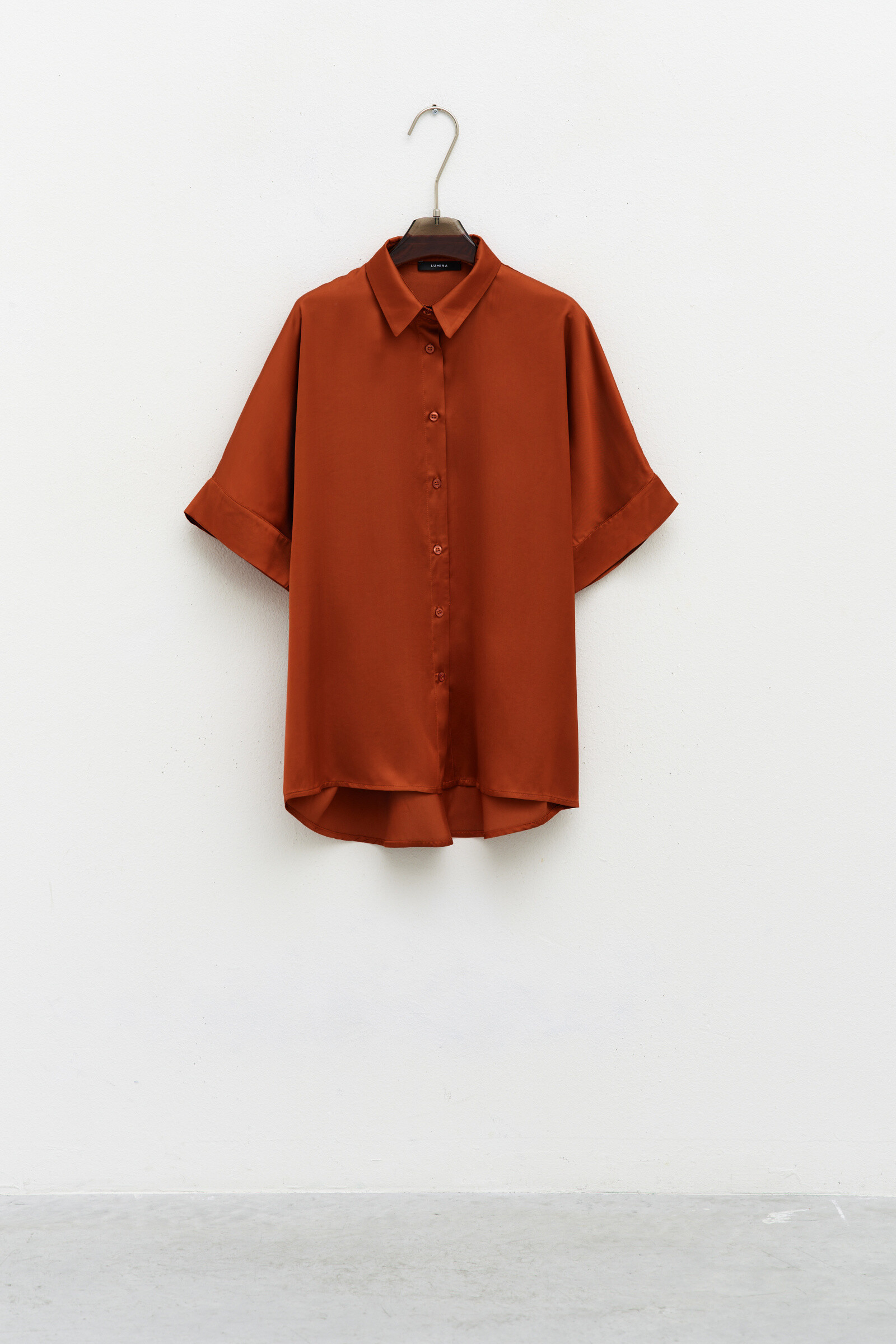 Wholesaler LUMINA - Satin shirt with short sleeve