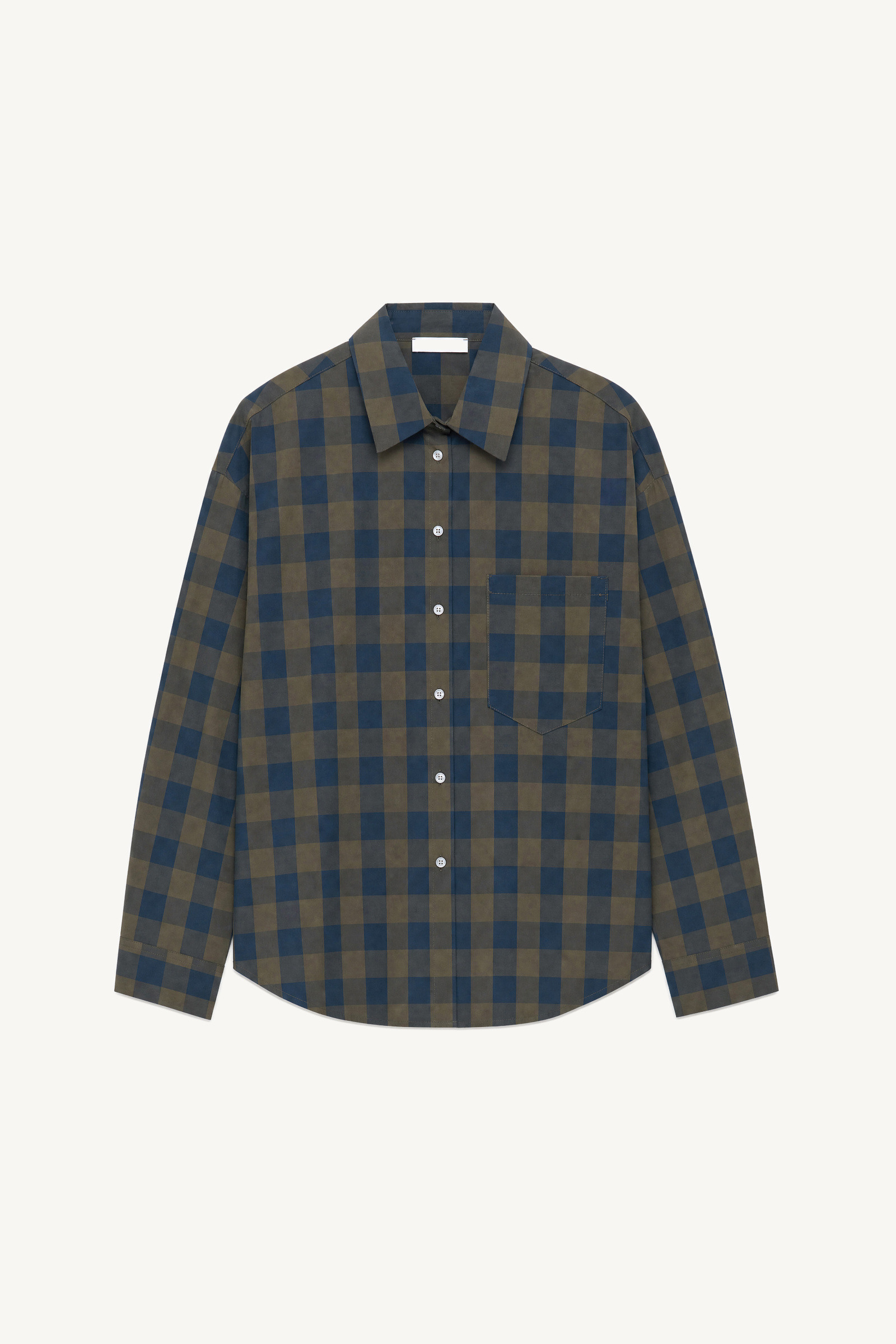 Grossiste LUMINA - Chemise oversize en coton avec double motif à carreaux