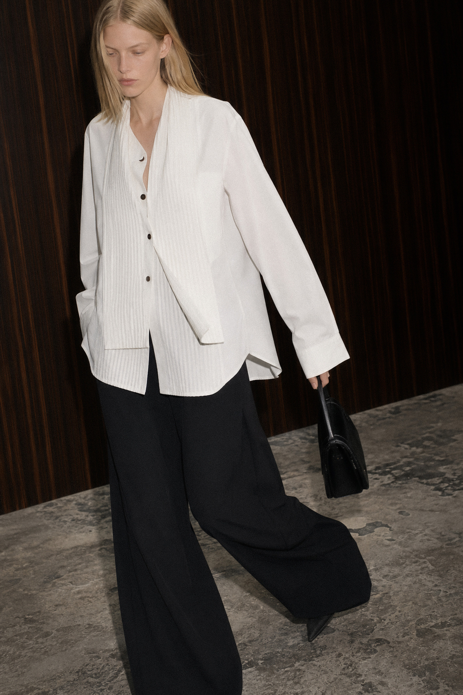 Wholesaler LUMINA - Cotton shirt with pleats