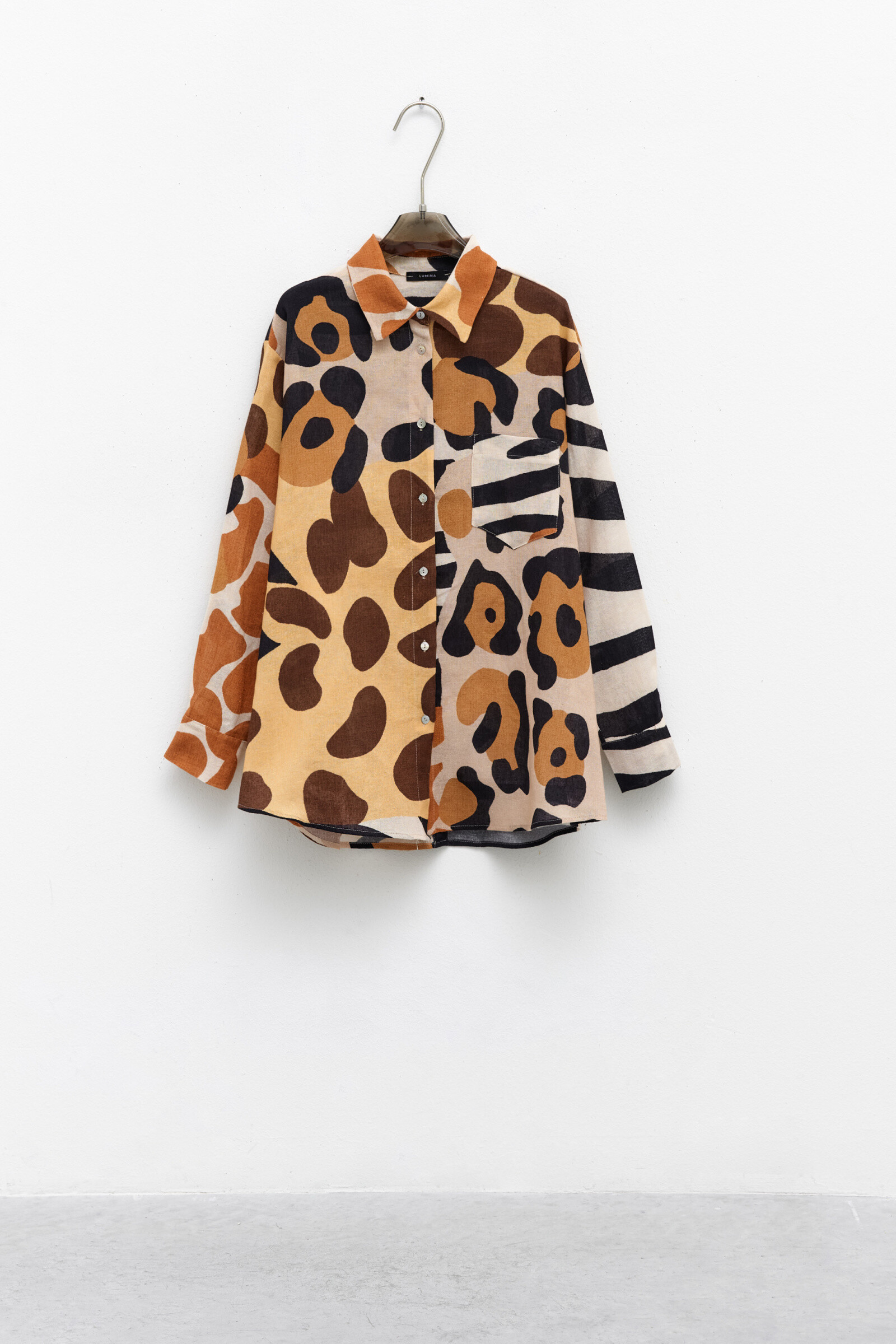 Grossista LUMINA - Camicia con stampa animalier