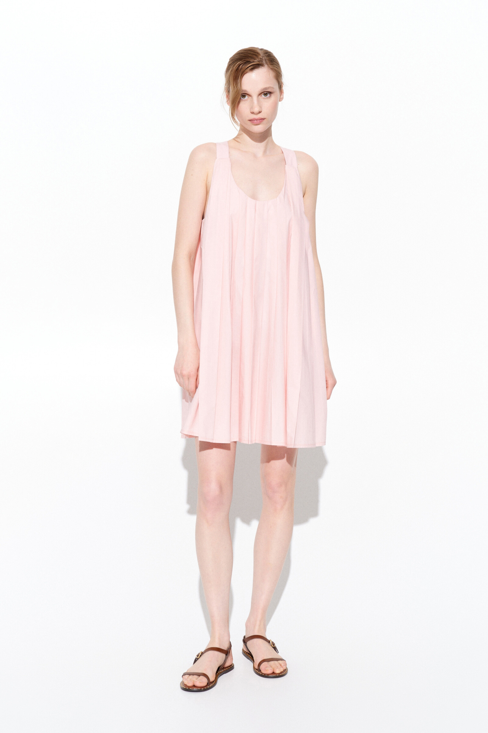 Wholesaler LUMINA - Short cotton dress with folds