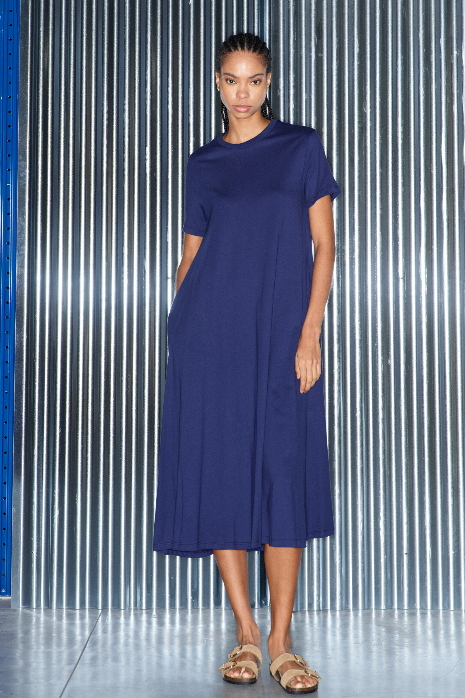 Wholesaler LUMINA - LONG COTTON DRESS