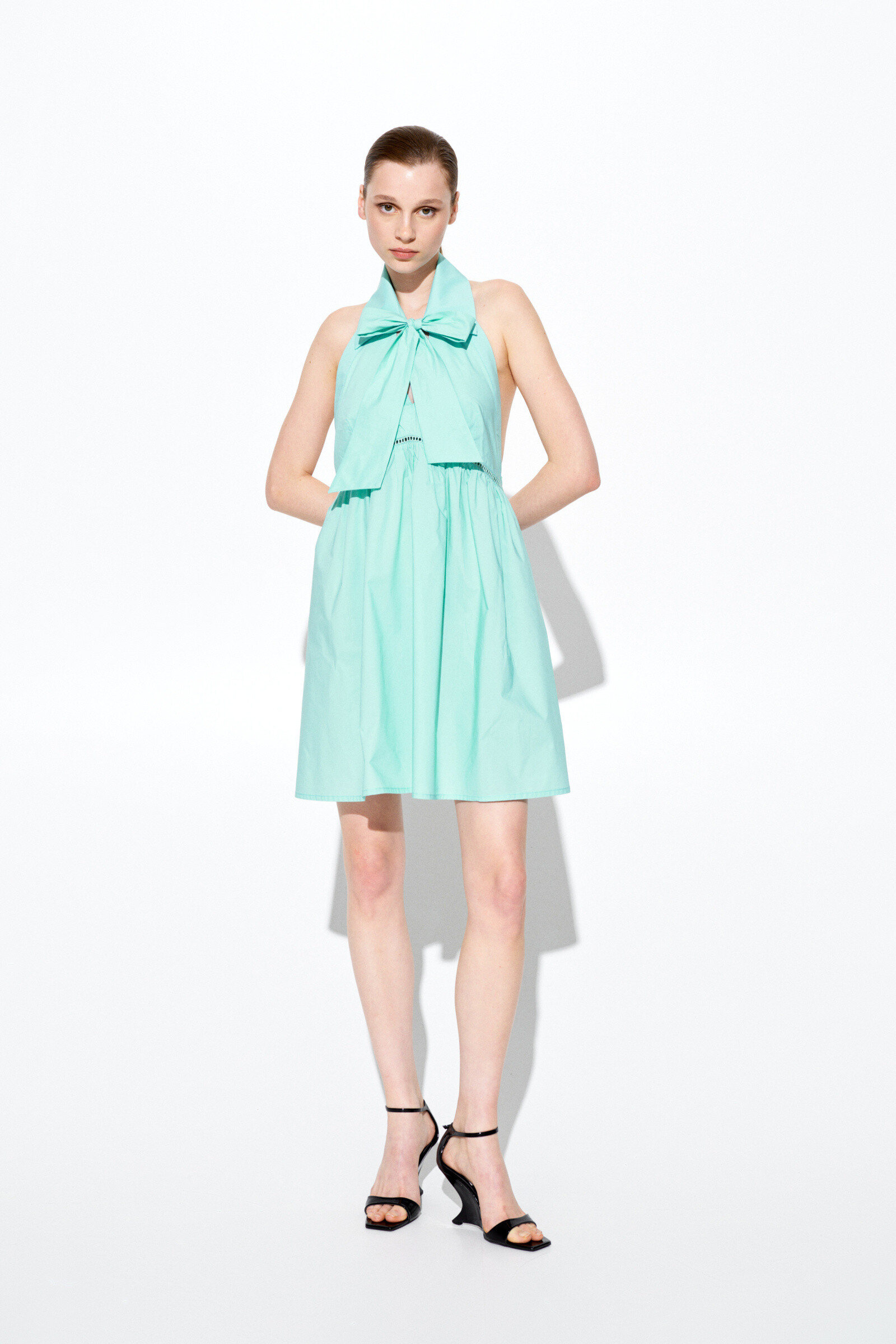 Wholesaler LUMINA - Short cotton dress with bow