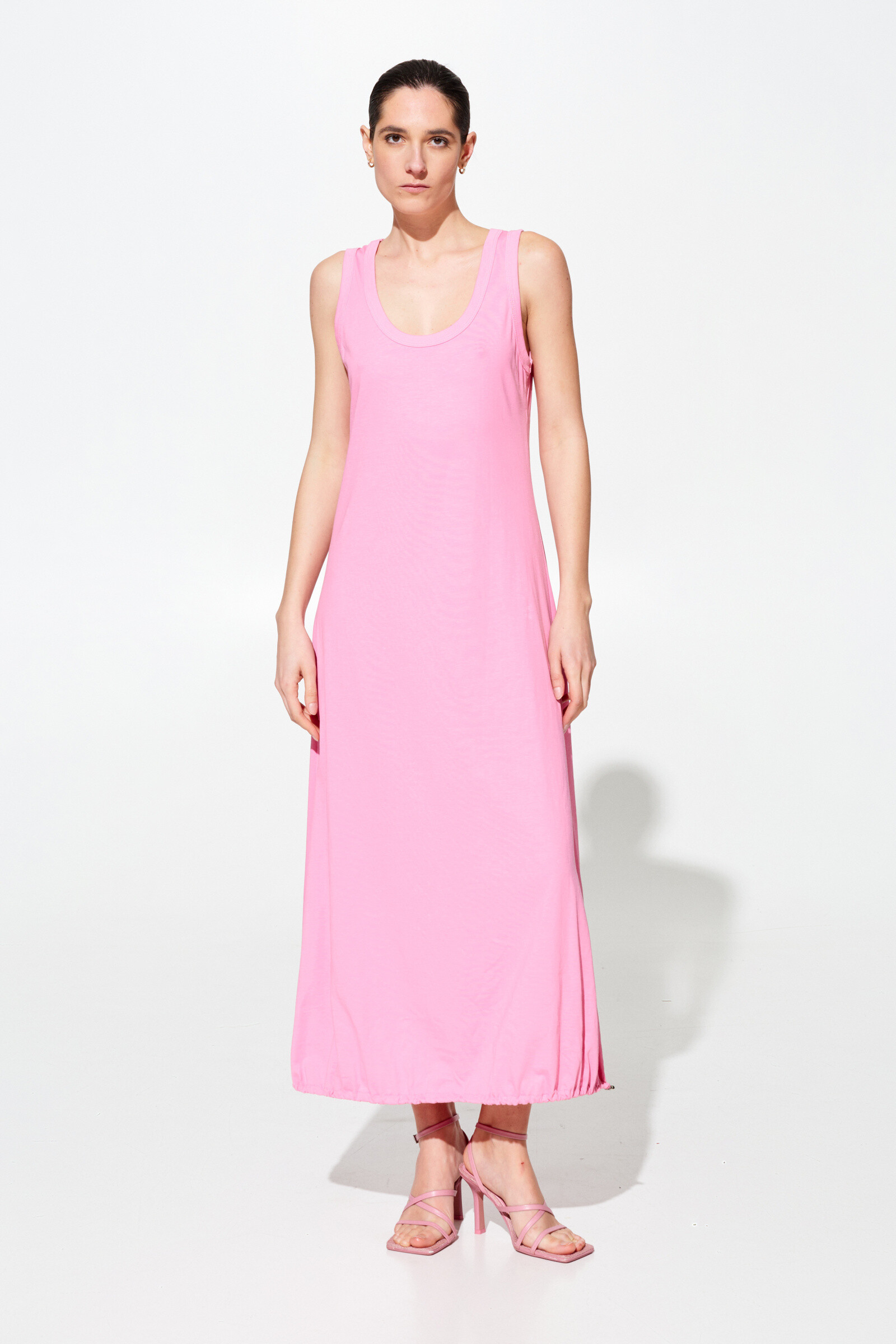 Wholesaler LUMINA - LONG COTTON DRESS WITH STOPPER