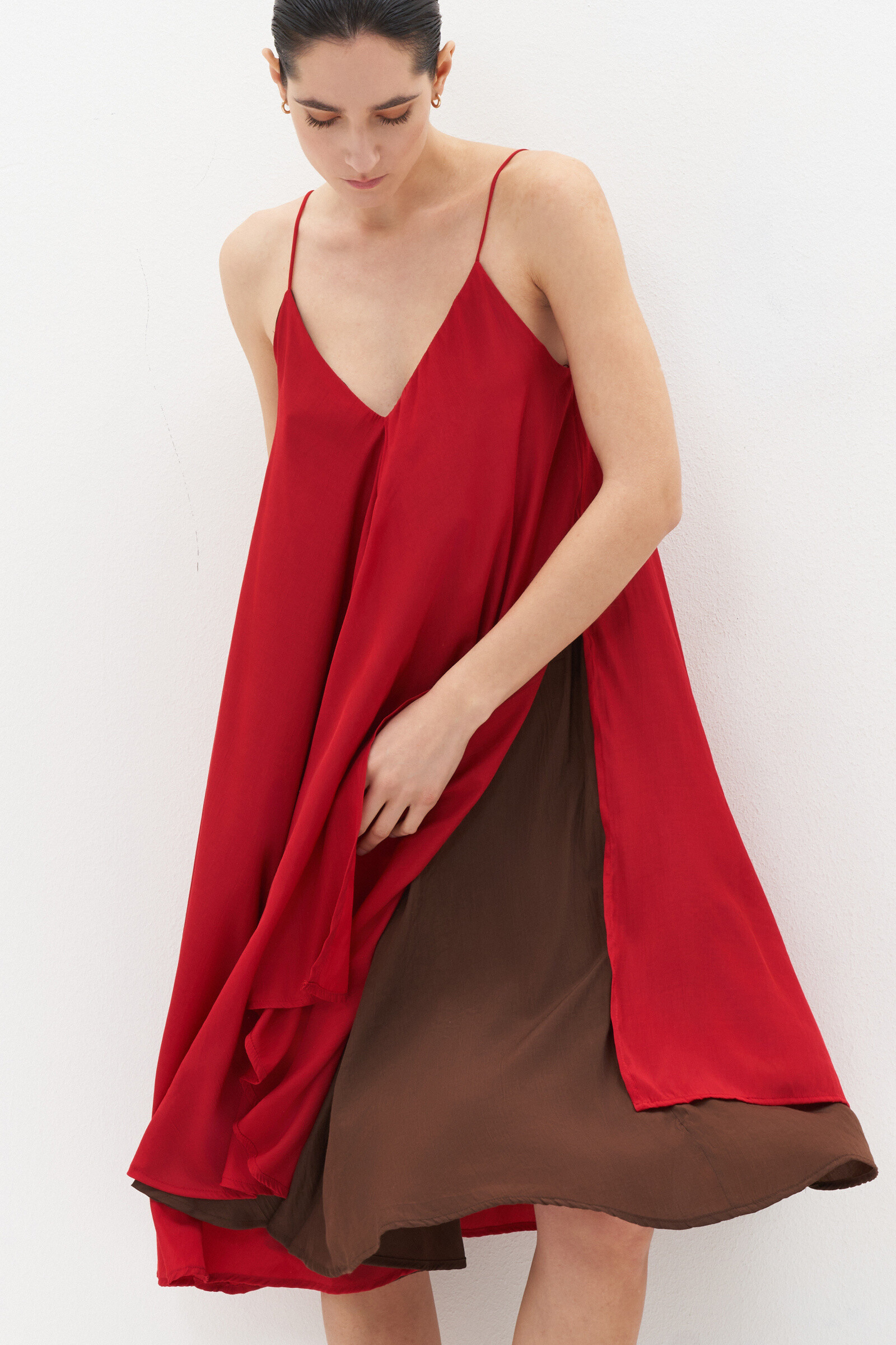 Wholesaler LUMINA - ASYMMETRICAL TWO-TONE MIDI DRESS