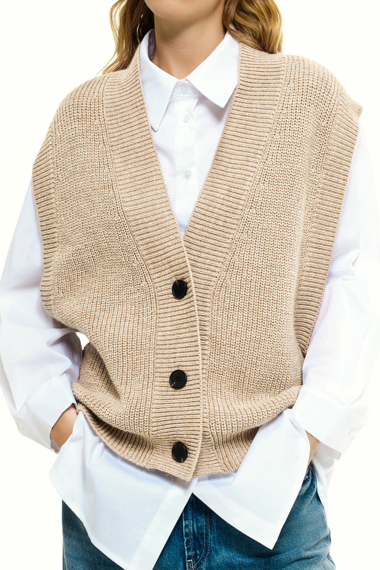 Grossiste LUMINA - GILET EN MAILLE