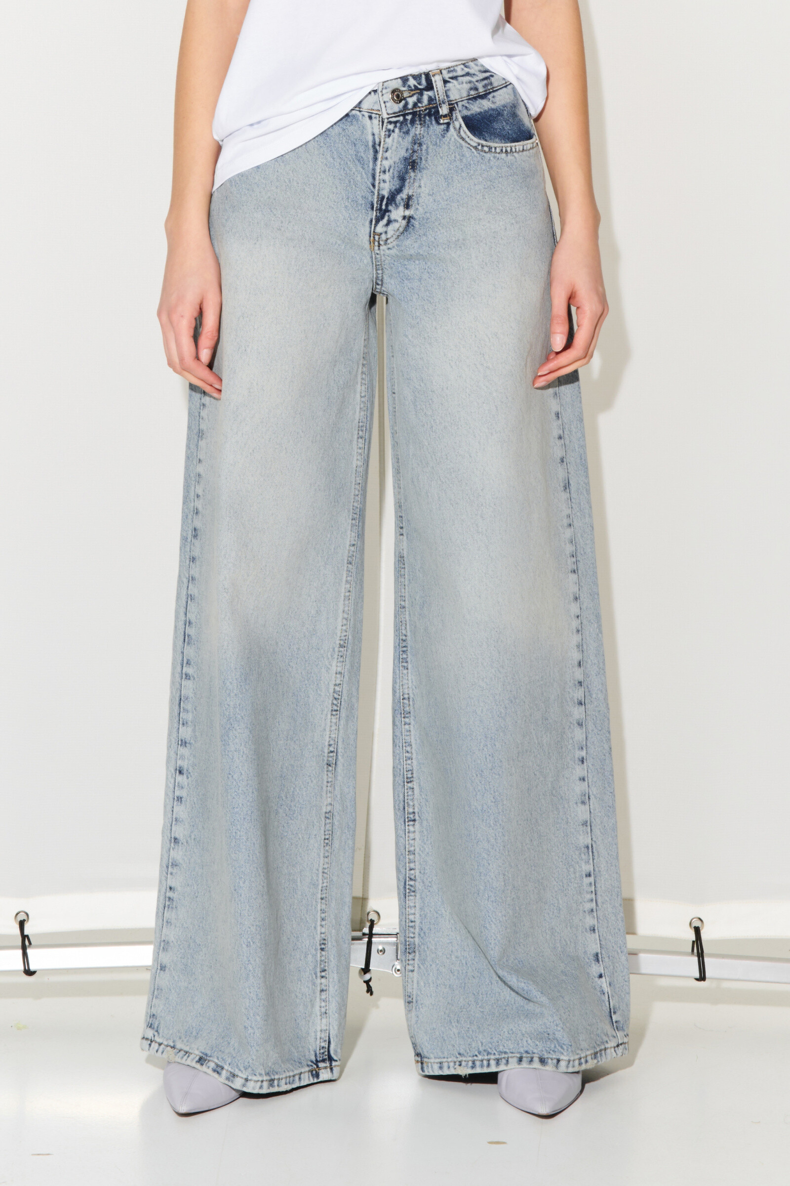 Grossiste LUMINA - JEANS FIT BAGGY A VITA ALTA