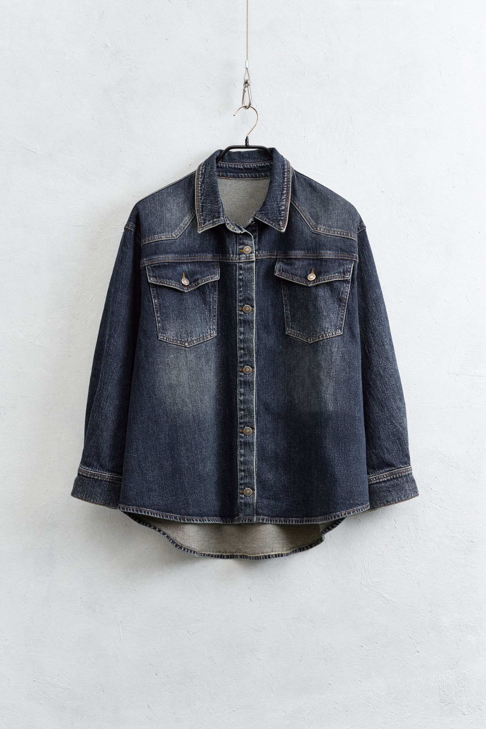 Grossiste LUMINA - Veste en jean oversize réalisée en mélange de coton