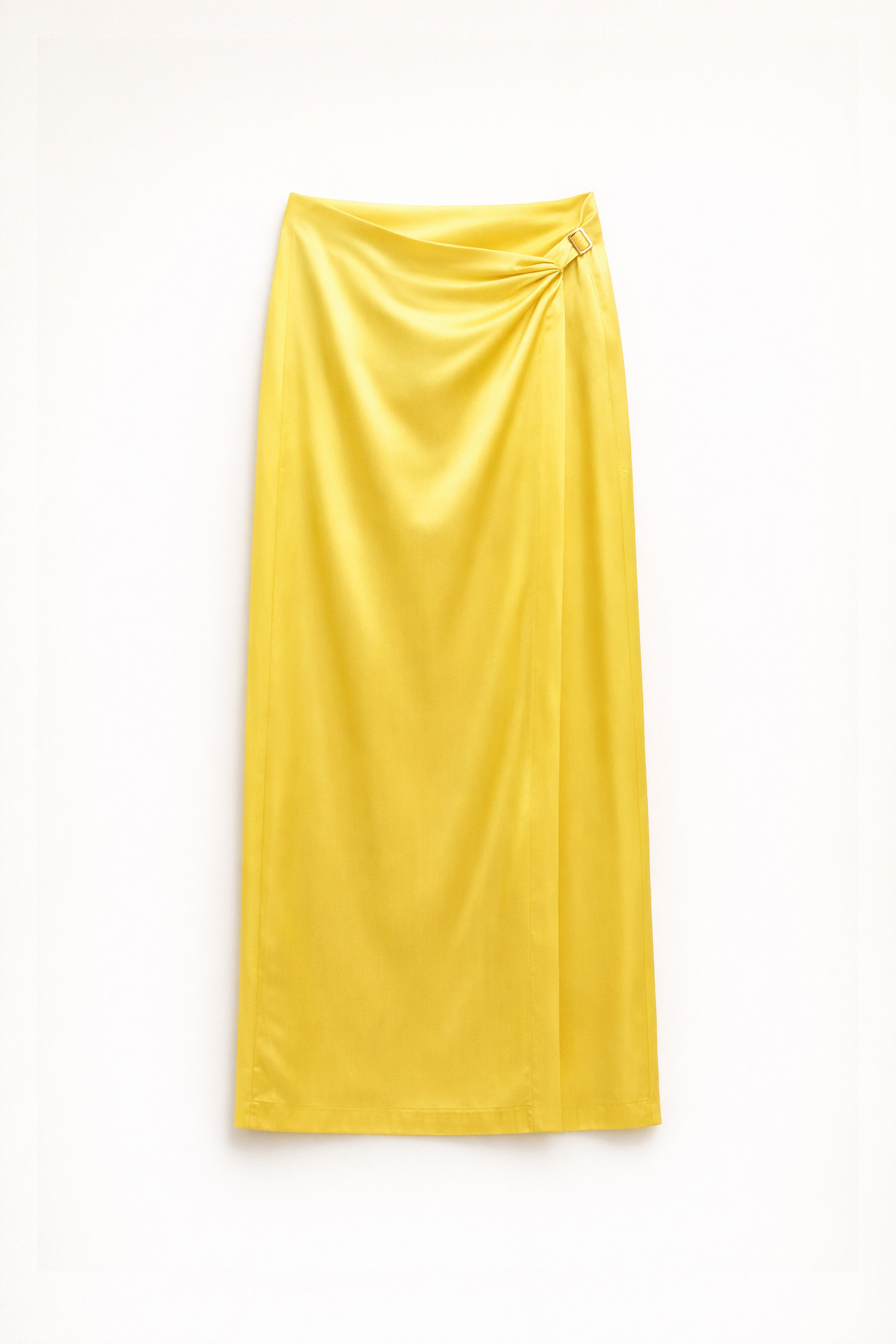 Wholesaler LUMINA - Midi skirt in satin fabric 100% rayon