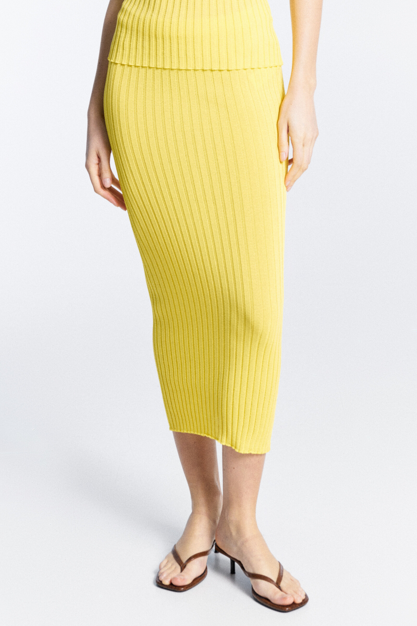 Wholesaler LUMINA - Midi skirt in elasticized jersey