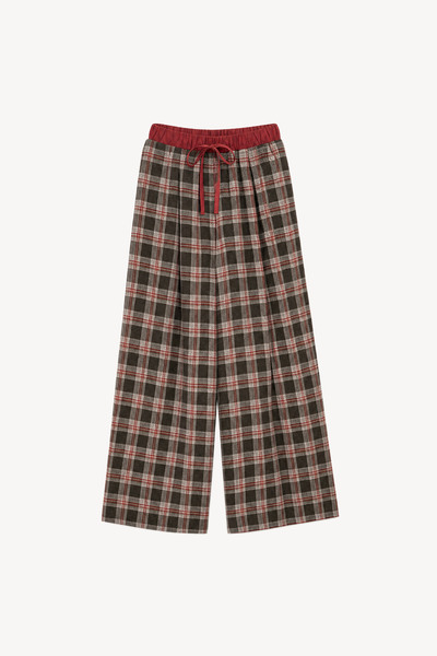 Großhändler LUMINA - Hose aus Wollmischung mit mehrfarbigem Tartan-Muster Großhändler LUMINA - Hose aus Wollmischung mit mehrfarbigem Tartan-Muster