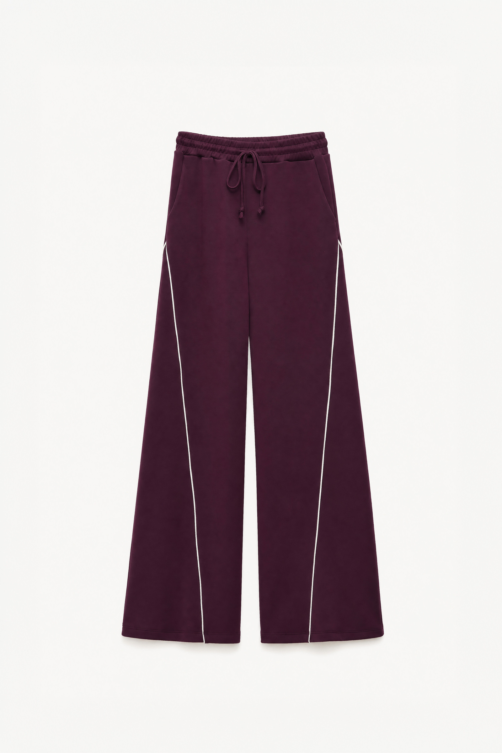 Grossiste LUMINA - Pantalon évasé en tissu molleton léger au toucher doux et lisse