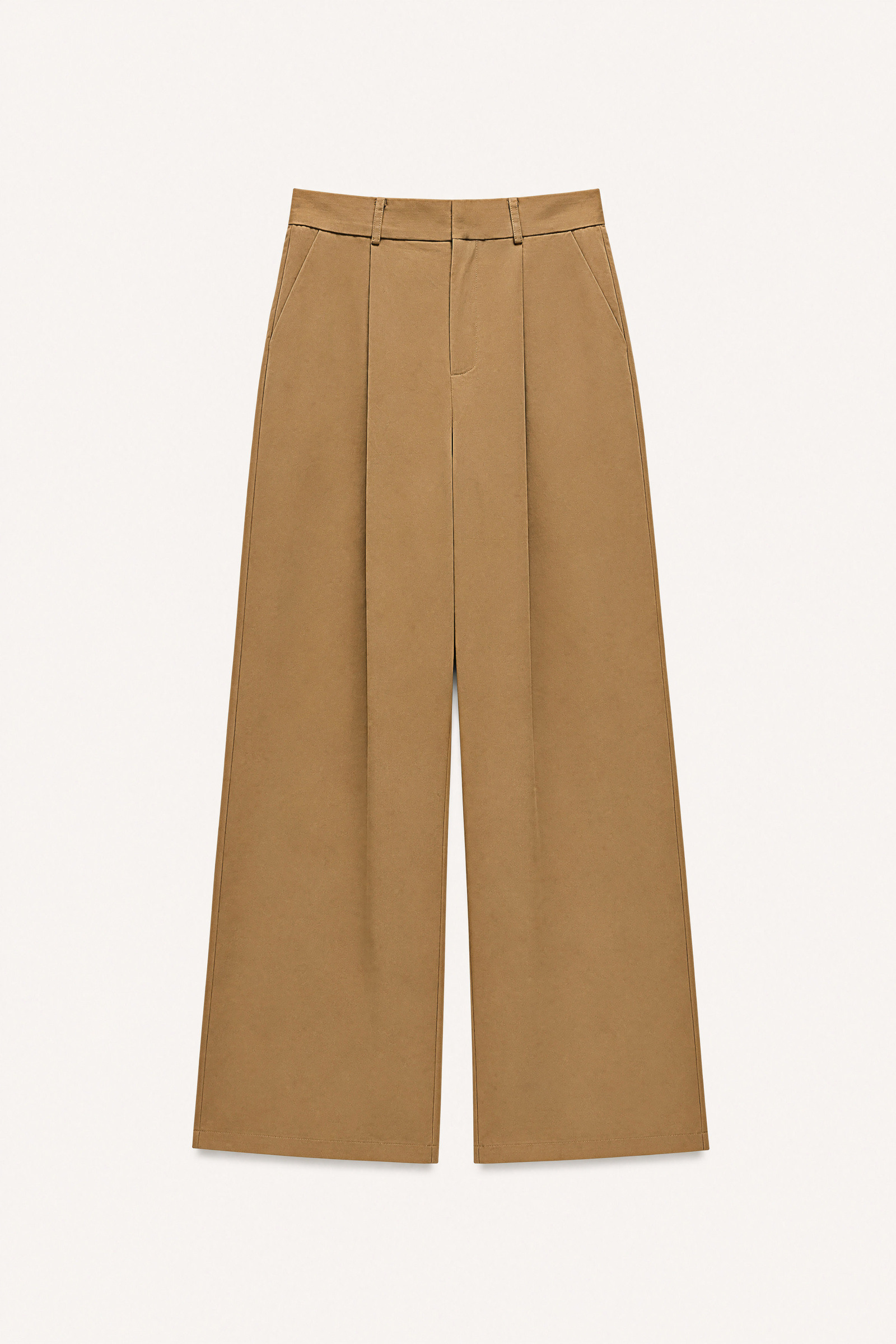 Grossiste LUMINA - Pantalon à jambe droite en mélange de coton avec pinces